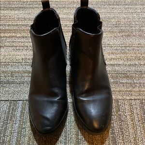 Used Girls Black Ankle Boots